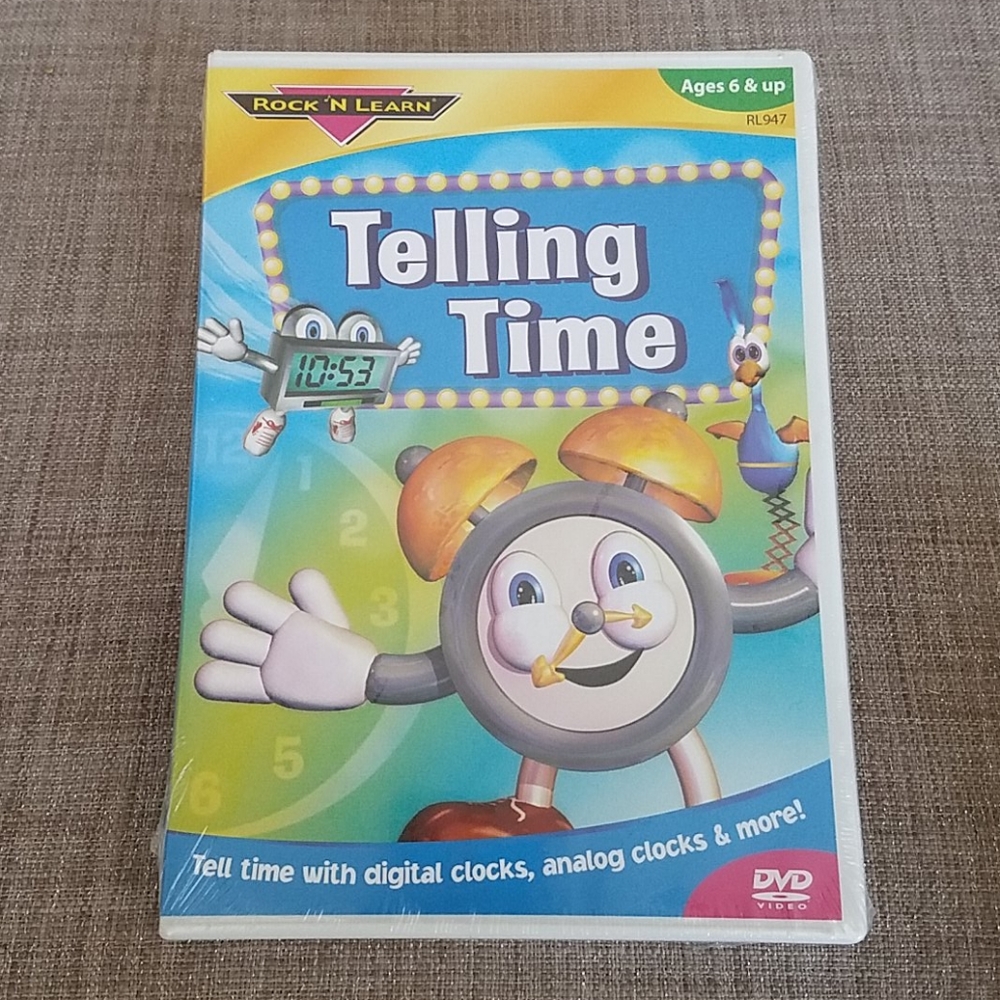 New Rock N Learn Telling Time DVD